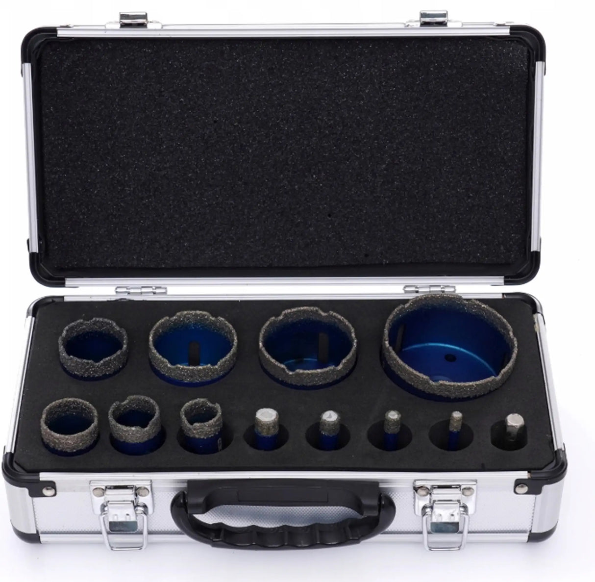 Diamant Bohrkronen Set M14 Diamantbohrer 12tlg Fliesenbohrer 6 - 68 mm Keramik Fliesen Feinsteinzeug