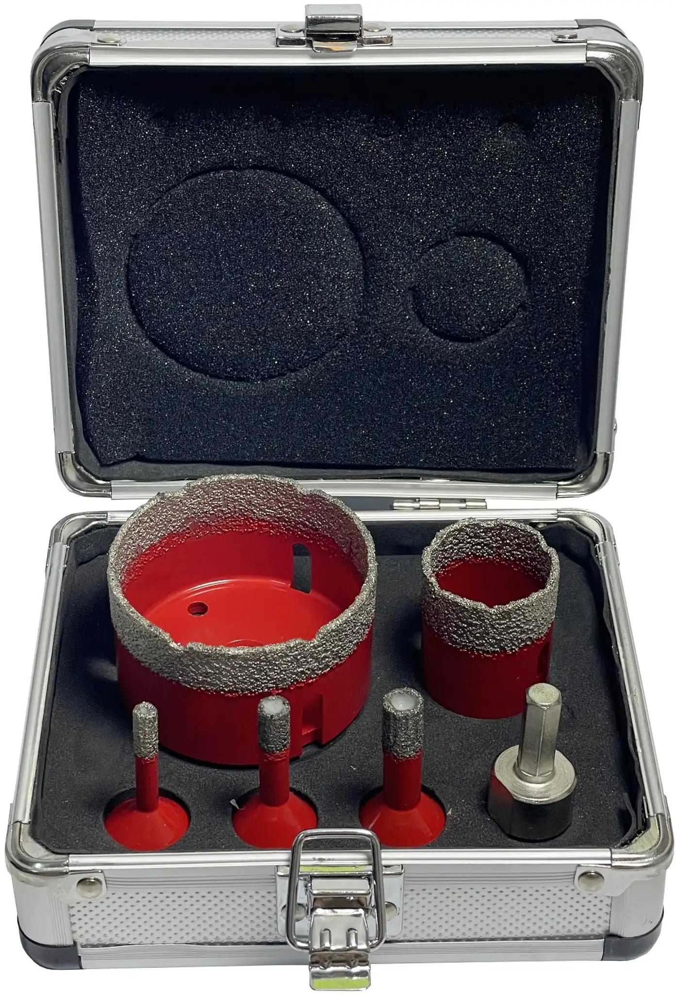 6-piece diamond tile drill set 6 / 8 / 10 / 35 / 68 mm diamond core bit tile drilling bit set M14