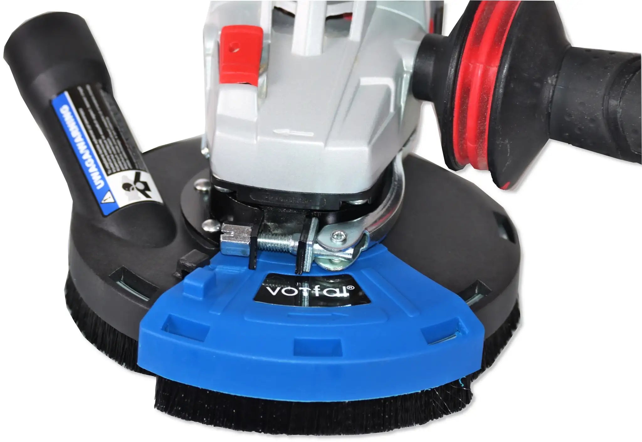 Absaughaube für Winkelschleifer + 2x Diamantschleiftopf 125 Segment Estrich Betonschleifer