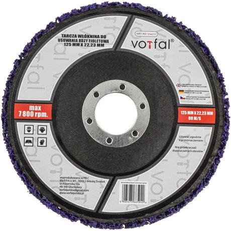 CSD cleaning discs 125 mm coarse purple medium hard cleaning fleece CBS disc
