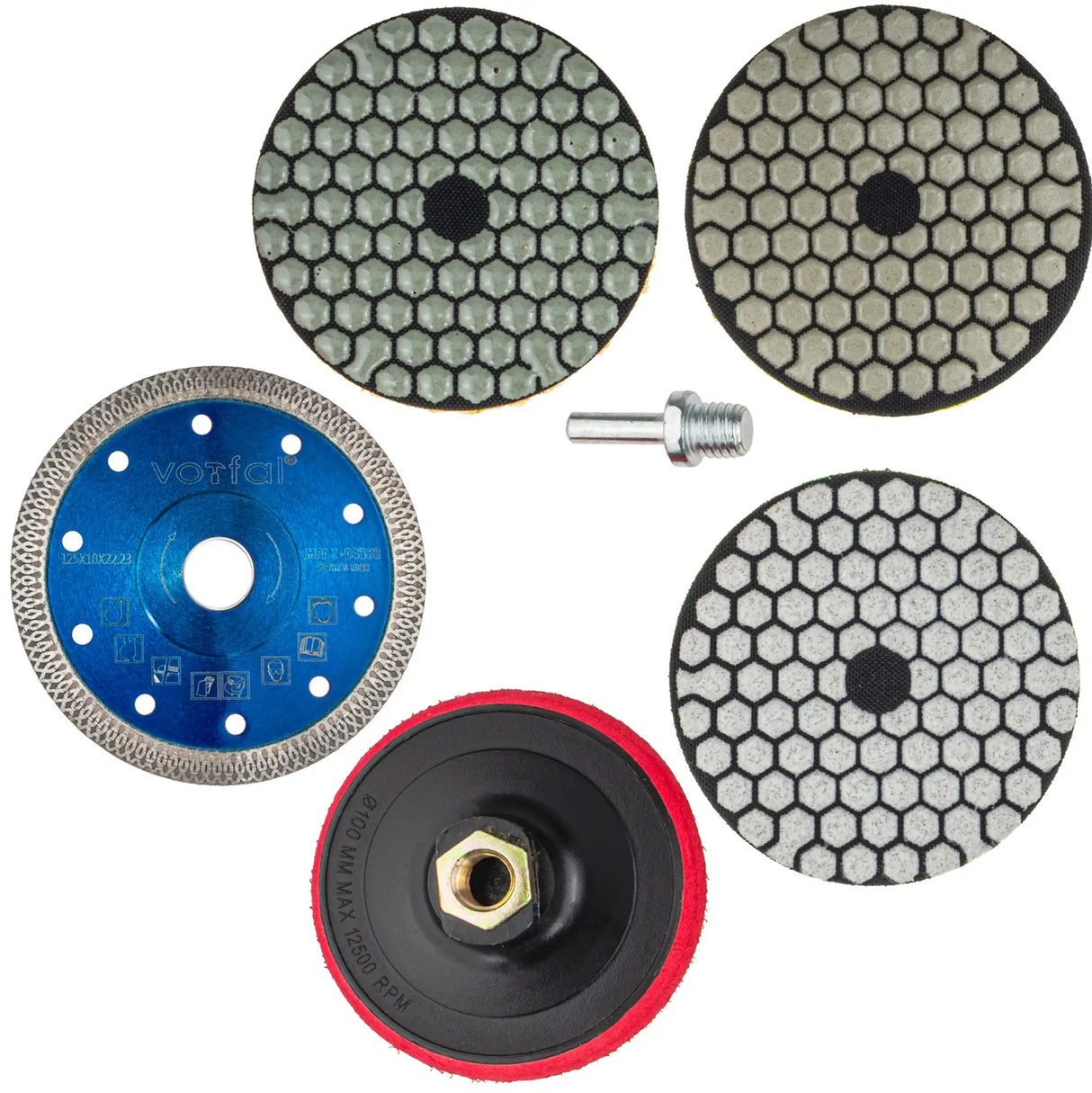 Diamond polishing discs diamond cutting disc 125 diamond grinding pad set polishing pads grinding discs 100 mm