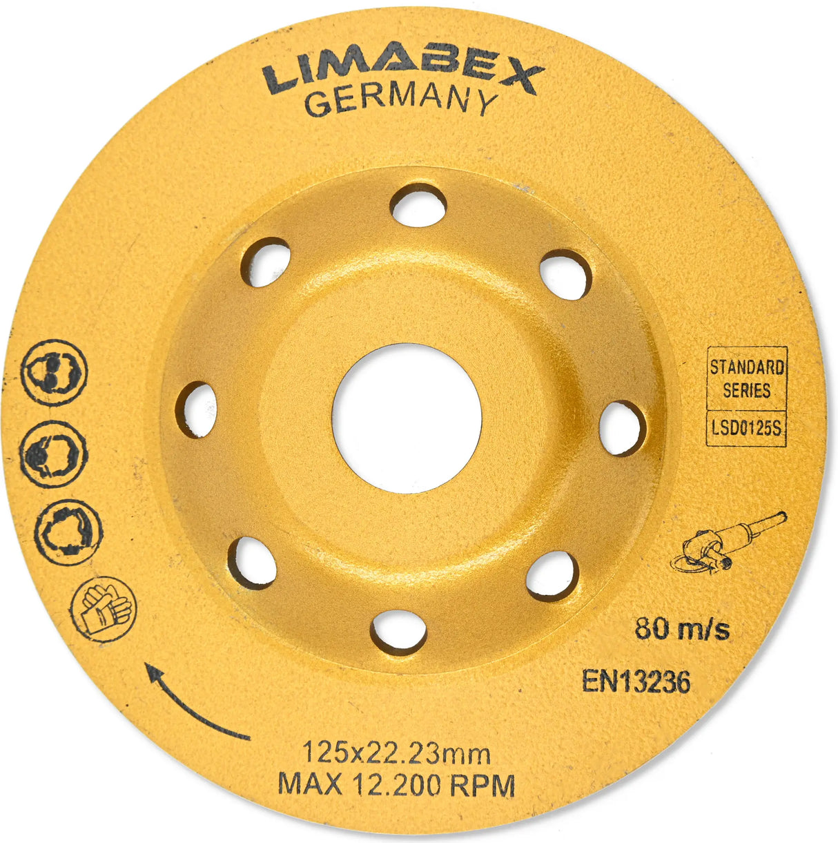 Diamantschleiftopf 125 mm Topfscheibe Beton Estrich Stein