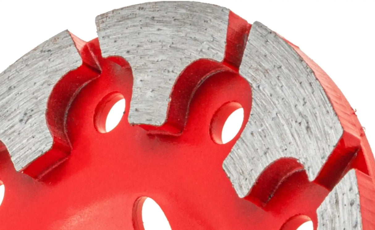 Extraction hood for angle grinder 125mm diamond grinding cup concrete screed stone type T segment