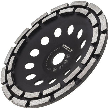 Premium Diamantschleiftopf 180 mm Segment Schleifteller für Beton Estrich Fliesenkleber Topfscheibe