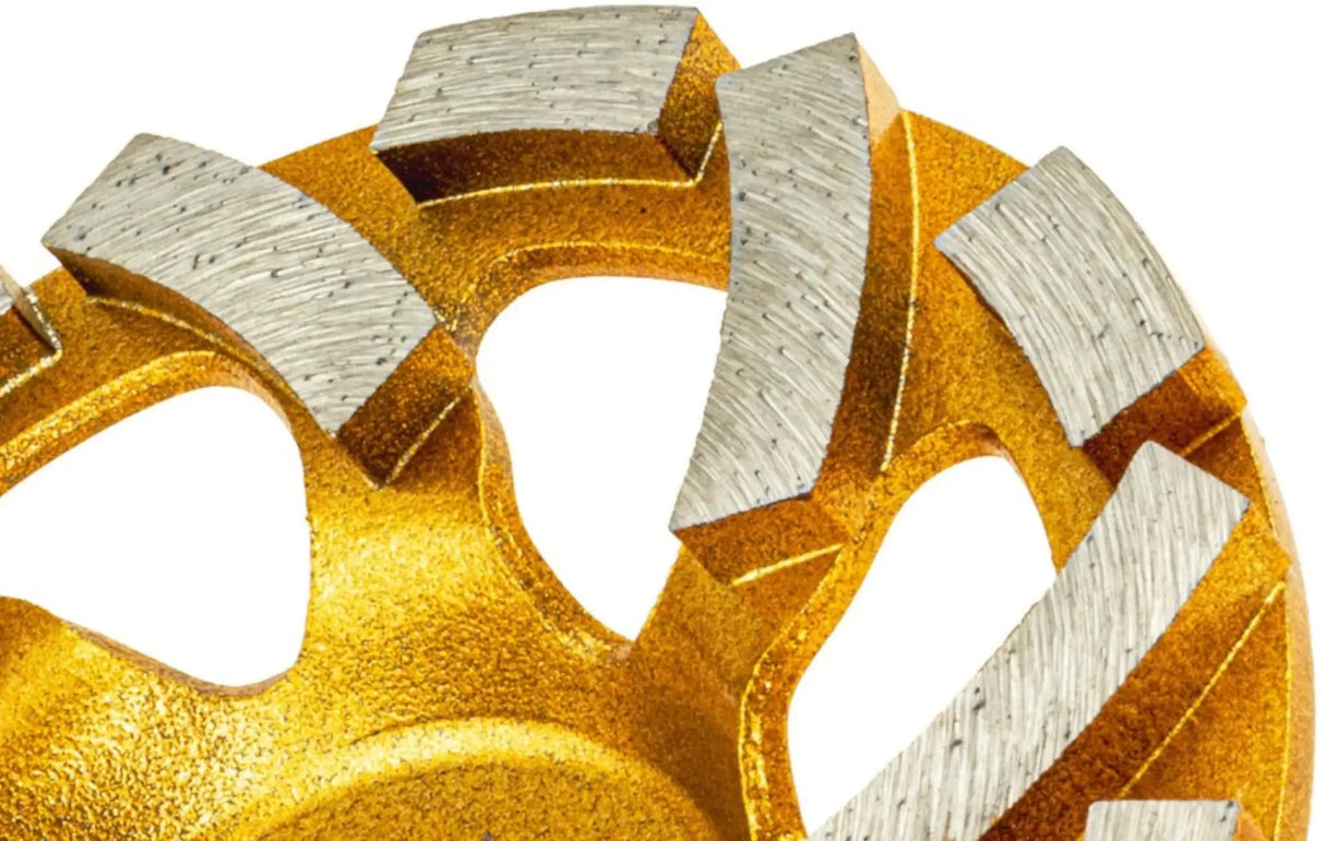 Extractor hood for angle grinder 125 mm diamond grinding cup 125 concrete screed stone interchangeable segments