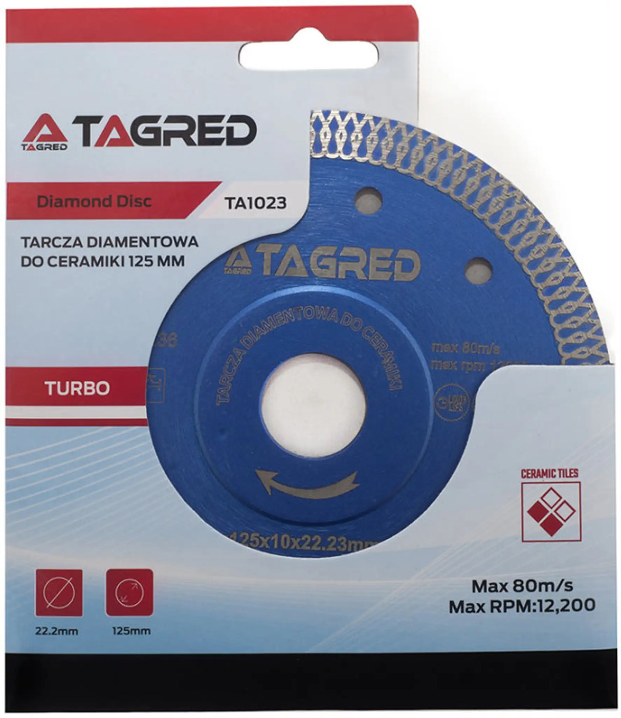 PRO Diamanttrennscheibe 125 Fliesen Feinsteinzeug Keramik Diamantscheibe Long Life