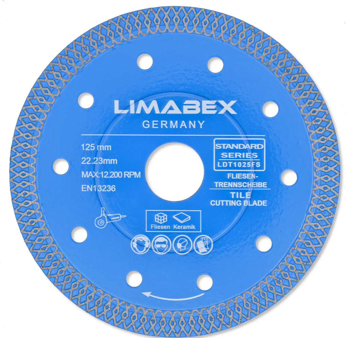 Diamant-Trennscheibe 125 mm für Fliesen & Keramik – Standard Series