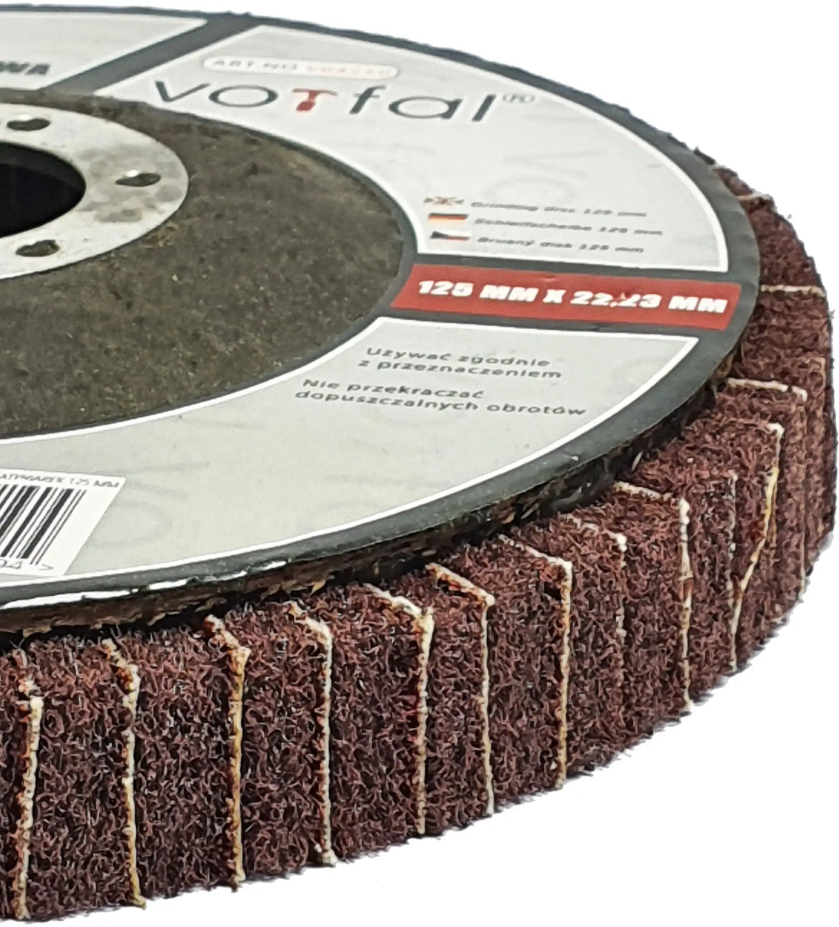 Fan discs 125 mm metal steel stainless steel abrasive fleece disc polishing disc