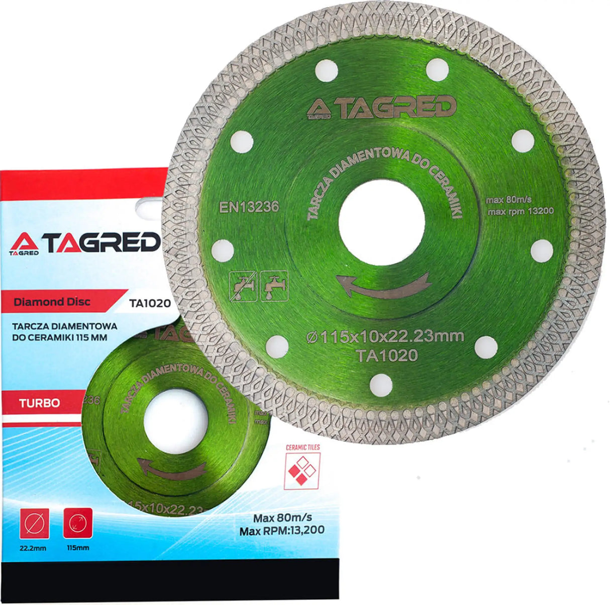 Diamond cutting disc 115 tiles porcelain stoneware ceramic diamond disc