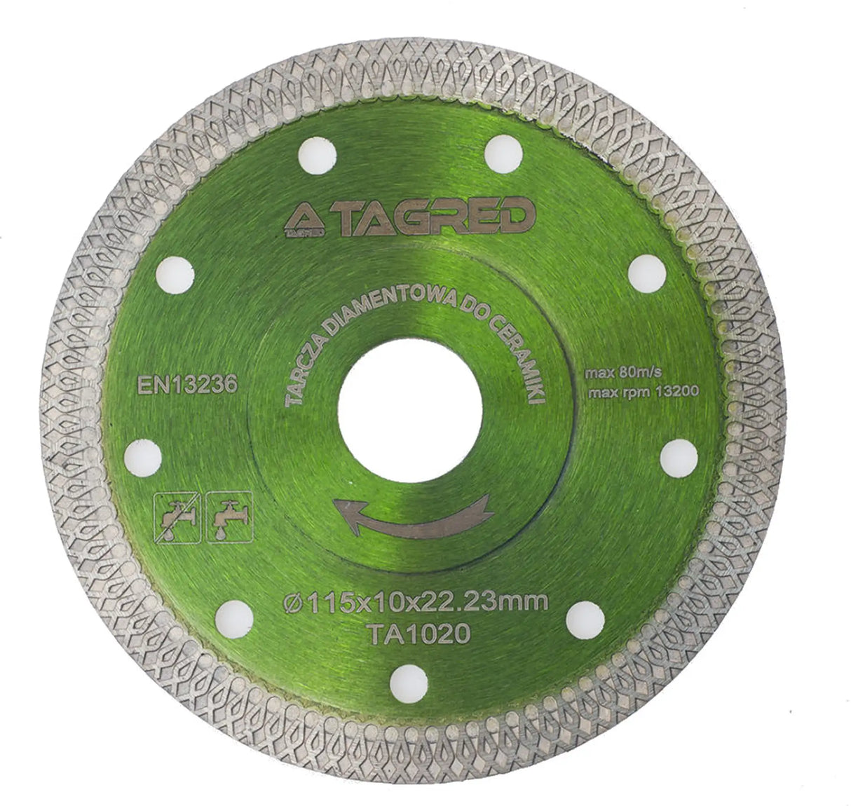 Diamond cutting disc 115 tiles porcelain stoneware ceramic diamond disc