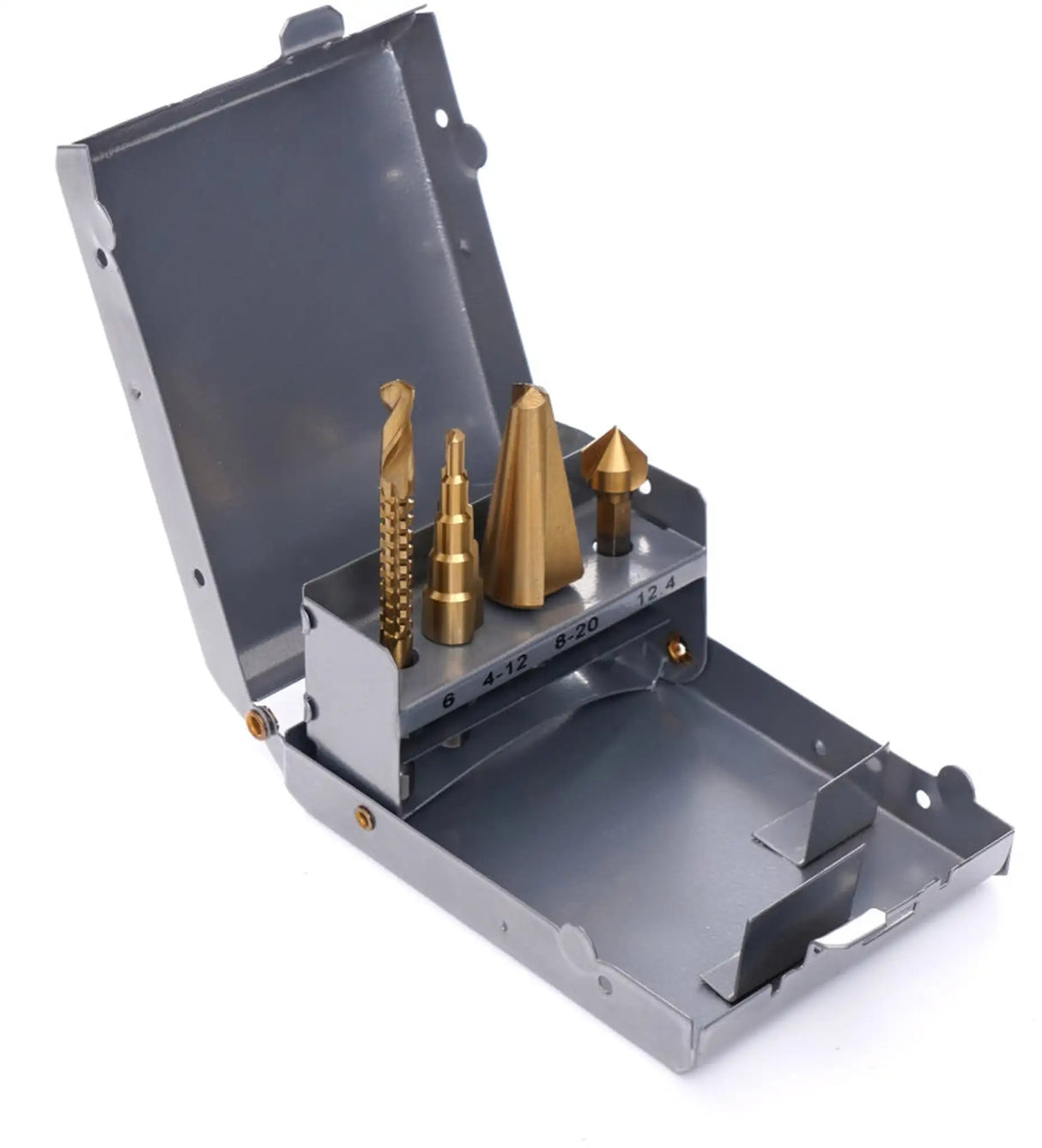 Step drill 4-39 mm cone drill 4-piece set HSS cone drill countersink TITAN