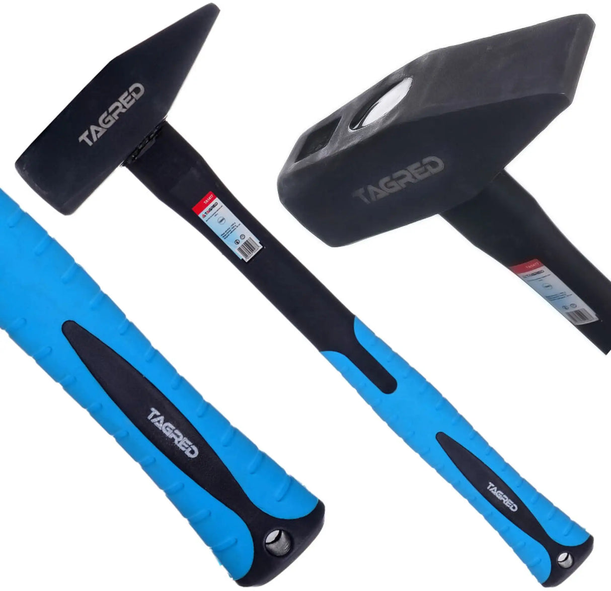 Schlosserhammer 1000g Hammer Fiberglass Stiel