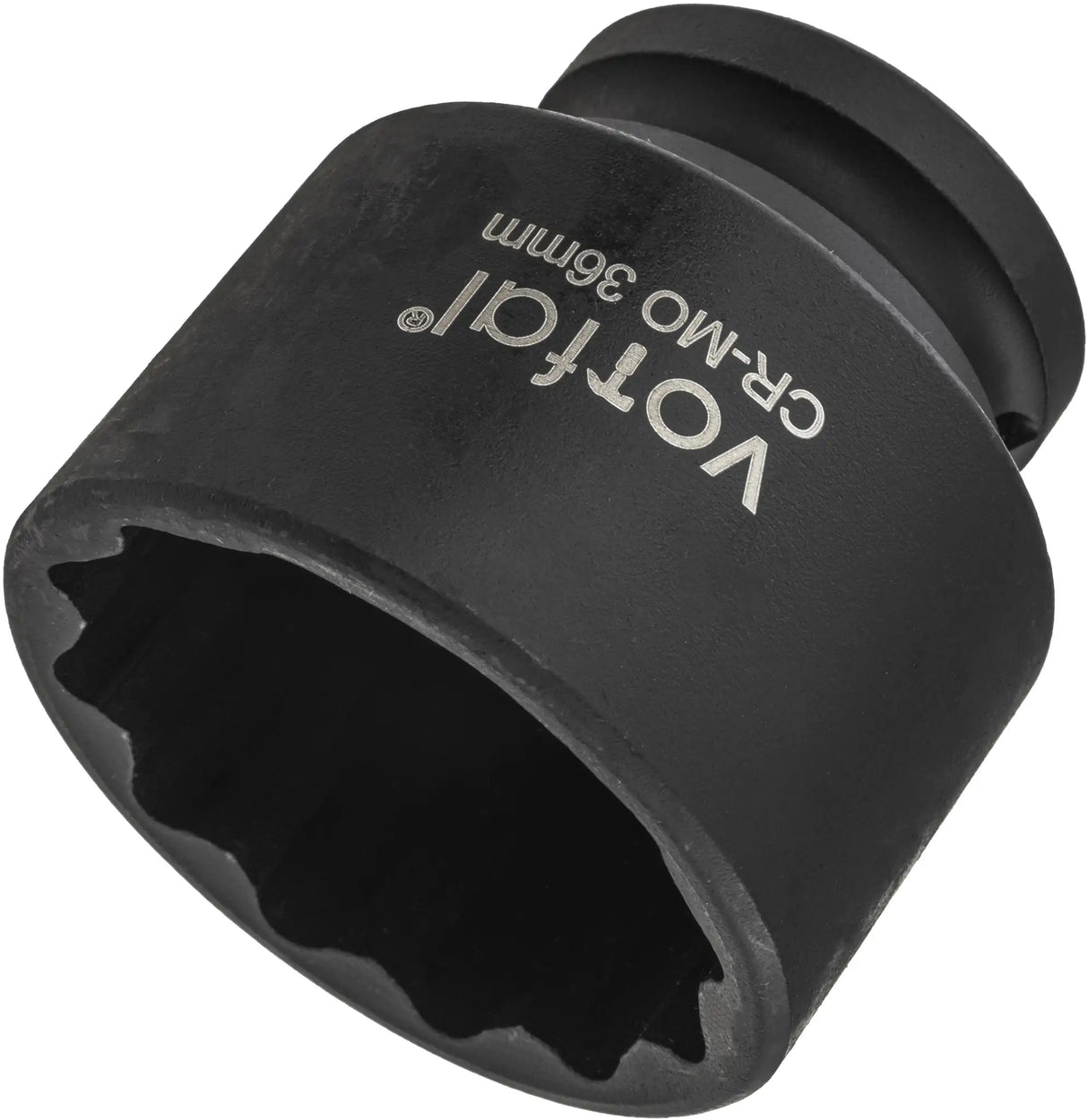 Kraft-Schlagschraubernuss Kurz 36 / 41 mm Stecknuss 1/2 Zoll 12-Kant CR-MO