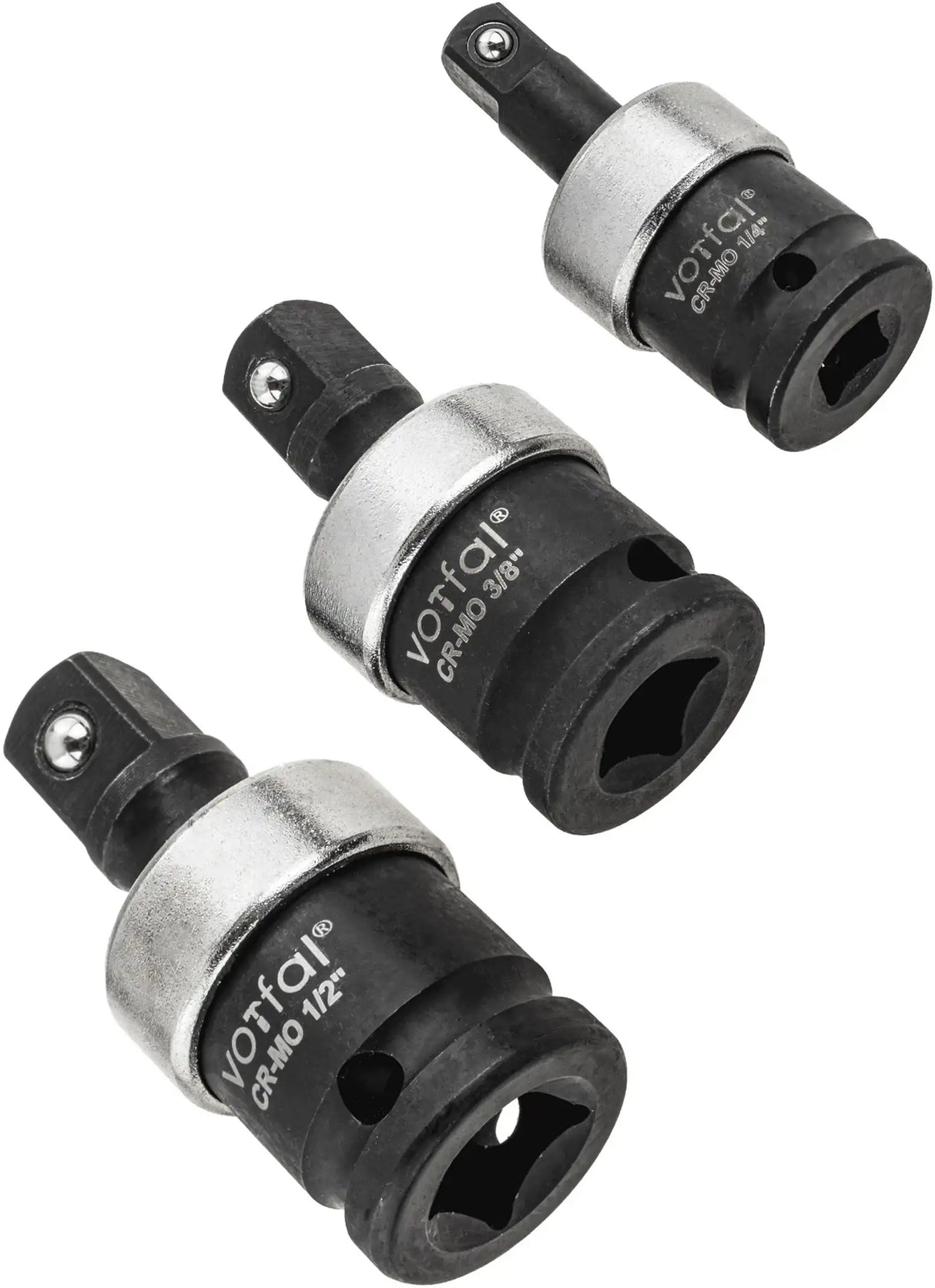 Power ball joint set 1/2" 3/8" 1/4" adapter impact wrench cardan joint CR-MO