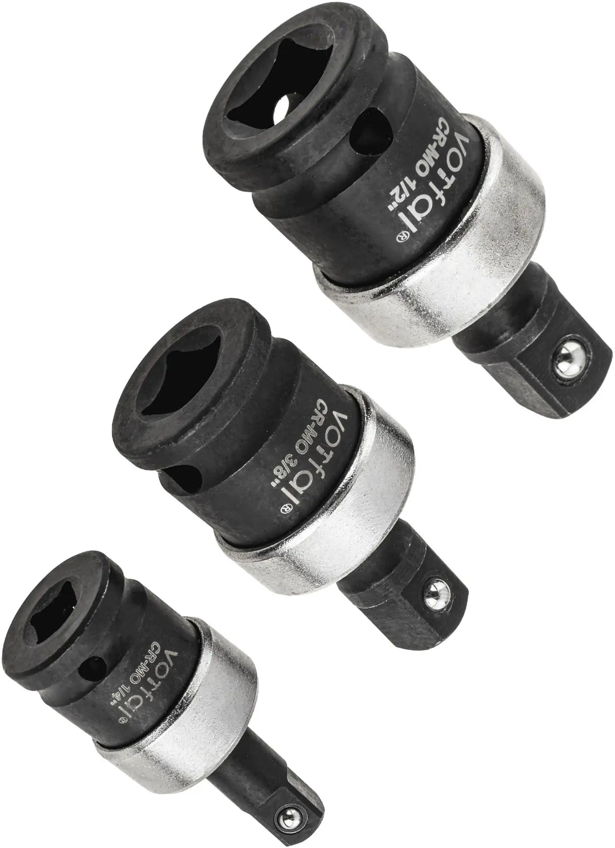 Power ball joint set 1/2" 3/8" 1/4" adapter impact wrench cardan joint CR-MO