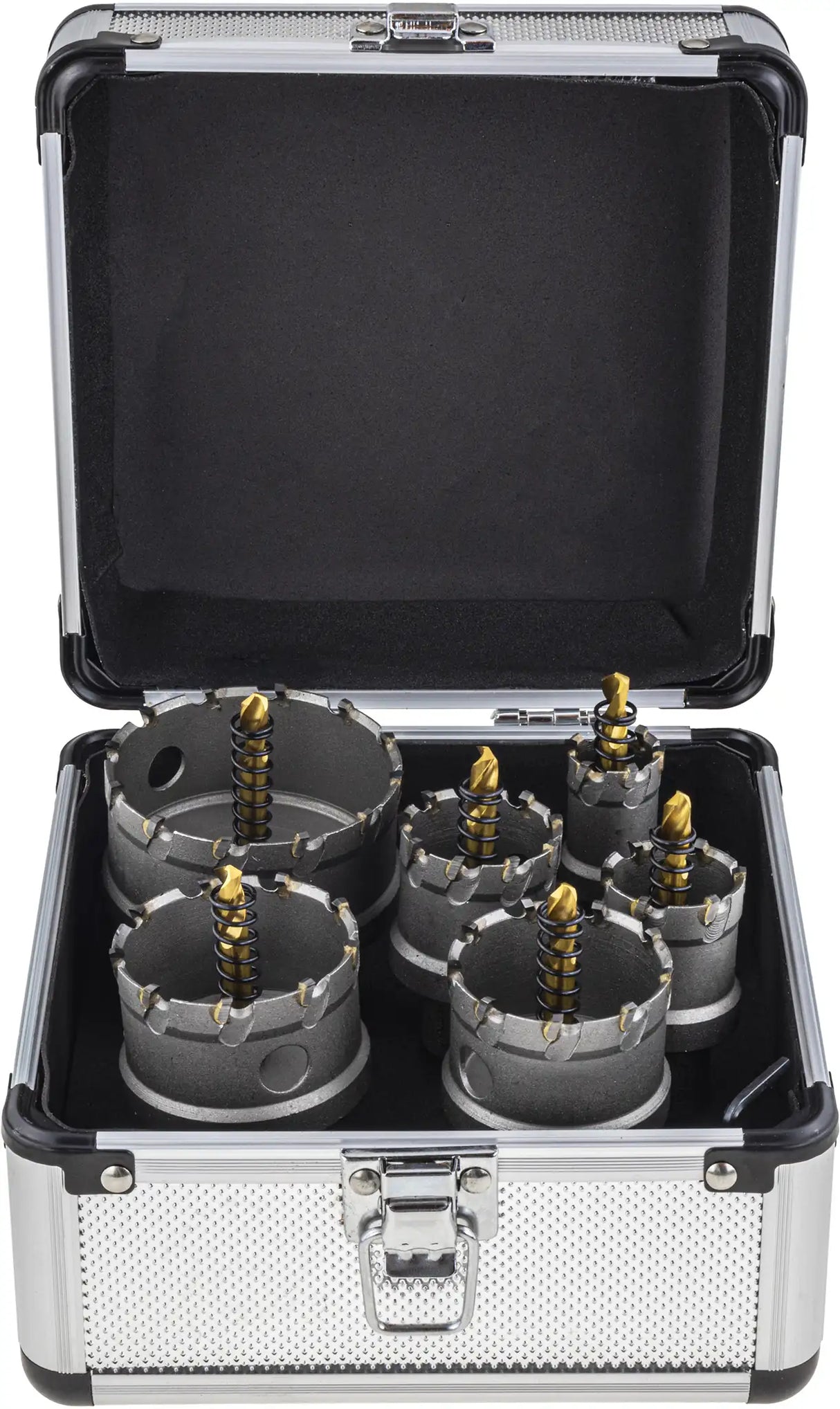TCT hole saw 6-piece set circle cutter 22 - 65 mm core bits carbide metal stainless steel