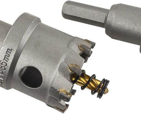 TCT hole saw 6-piece circle cutter 16 - 35 mm core bit set carbide metal stainless steel