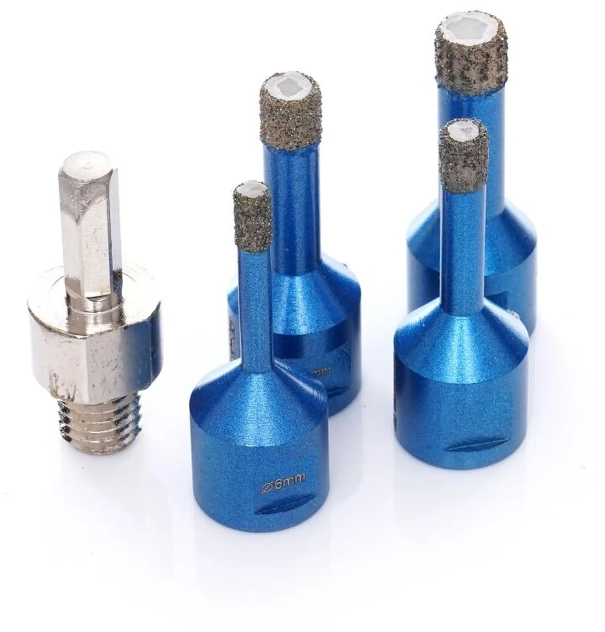Diamant Bohrkronen Set M14 Diamantbohrer 5tlg Koffer Fliesenbohrer 6 - 12 mm Keramik Fliesen