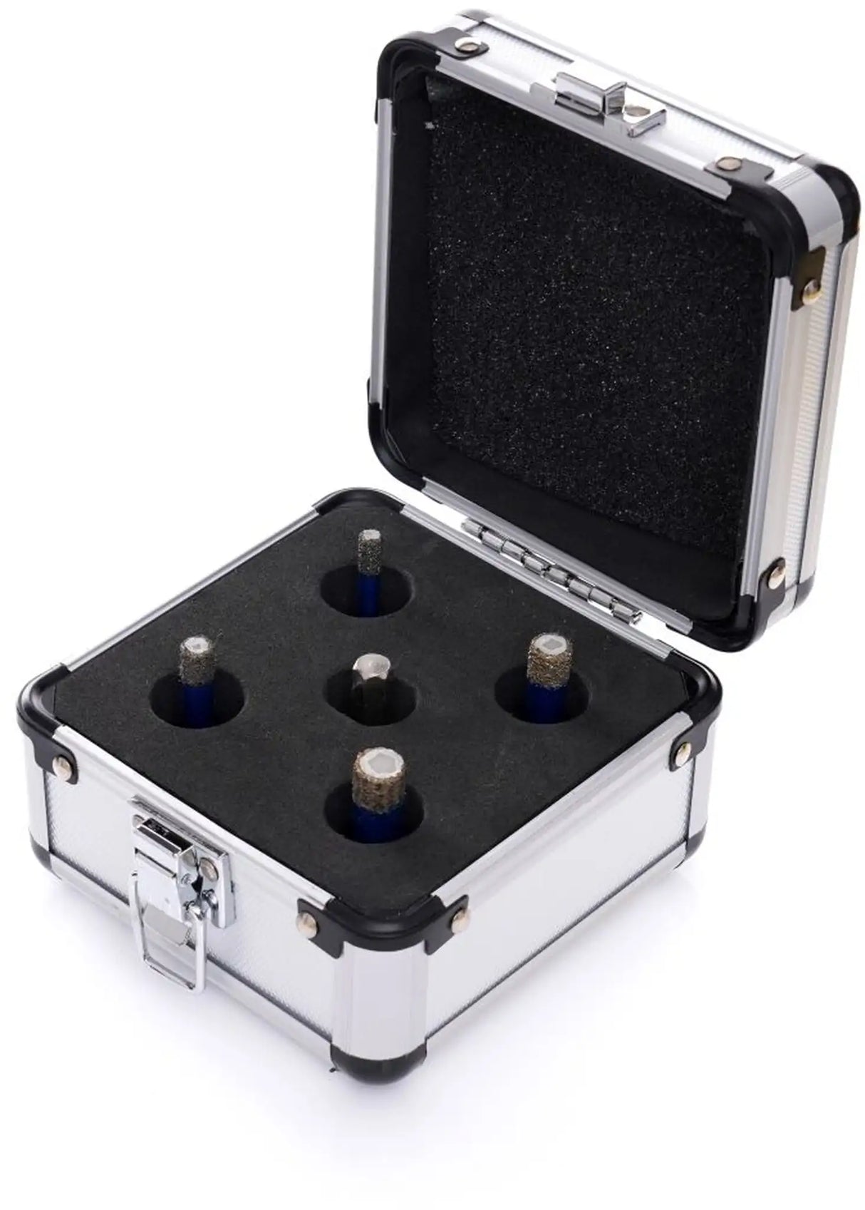 Diamant Bohrkronen Set M14 Diamantbohrer 5tlg Koffer Fliesenbohrer 6 - 12 mm Keramik Fliesen