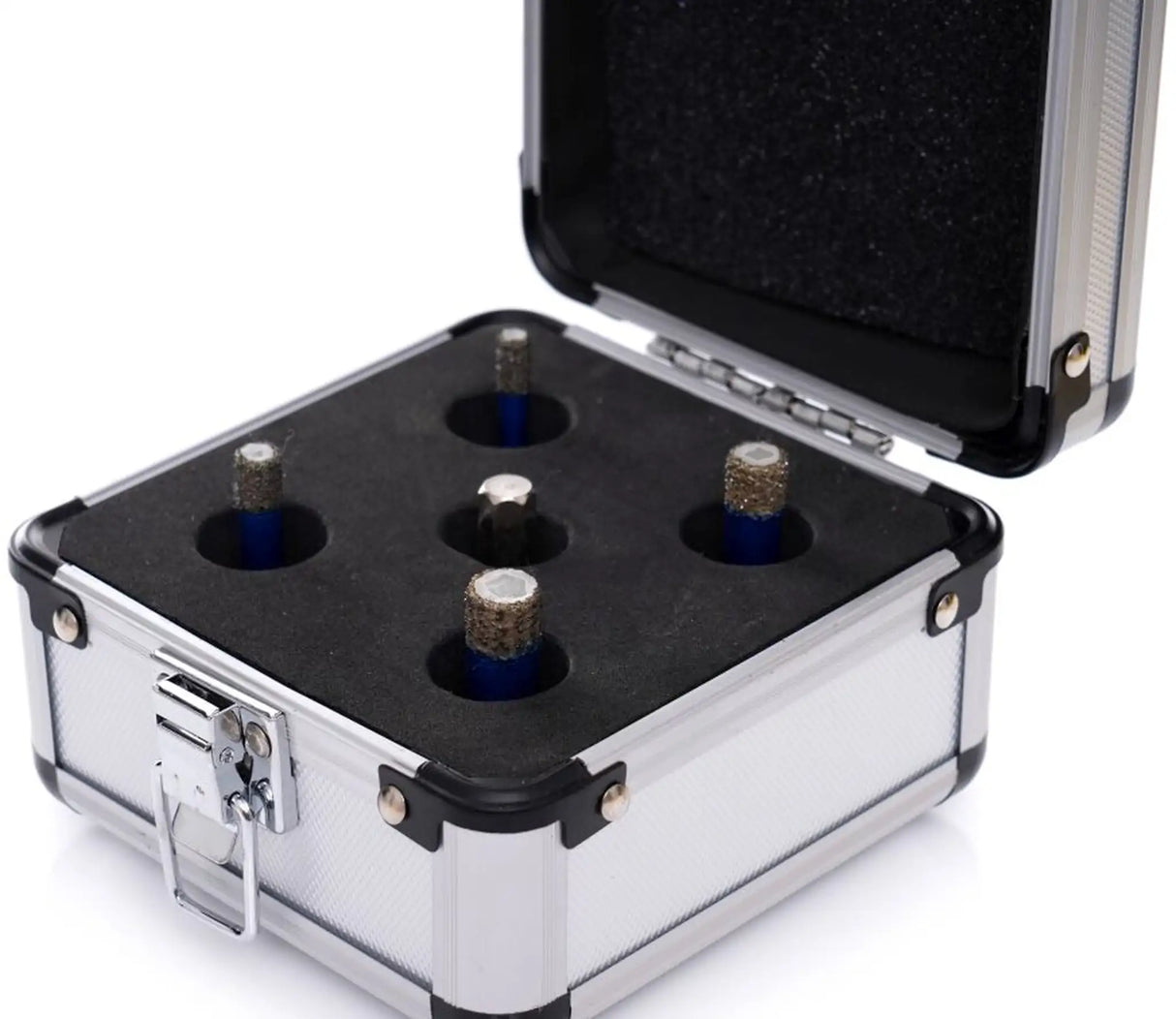 Diamant Bohrkronen Set M14 Diamantbohrer 5tlg Koffer Fliesenbohrer 6 - 12 mm Keramik Fliesen