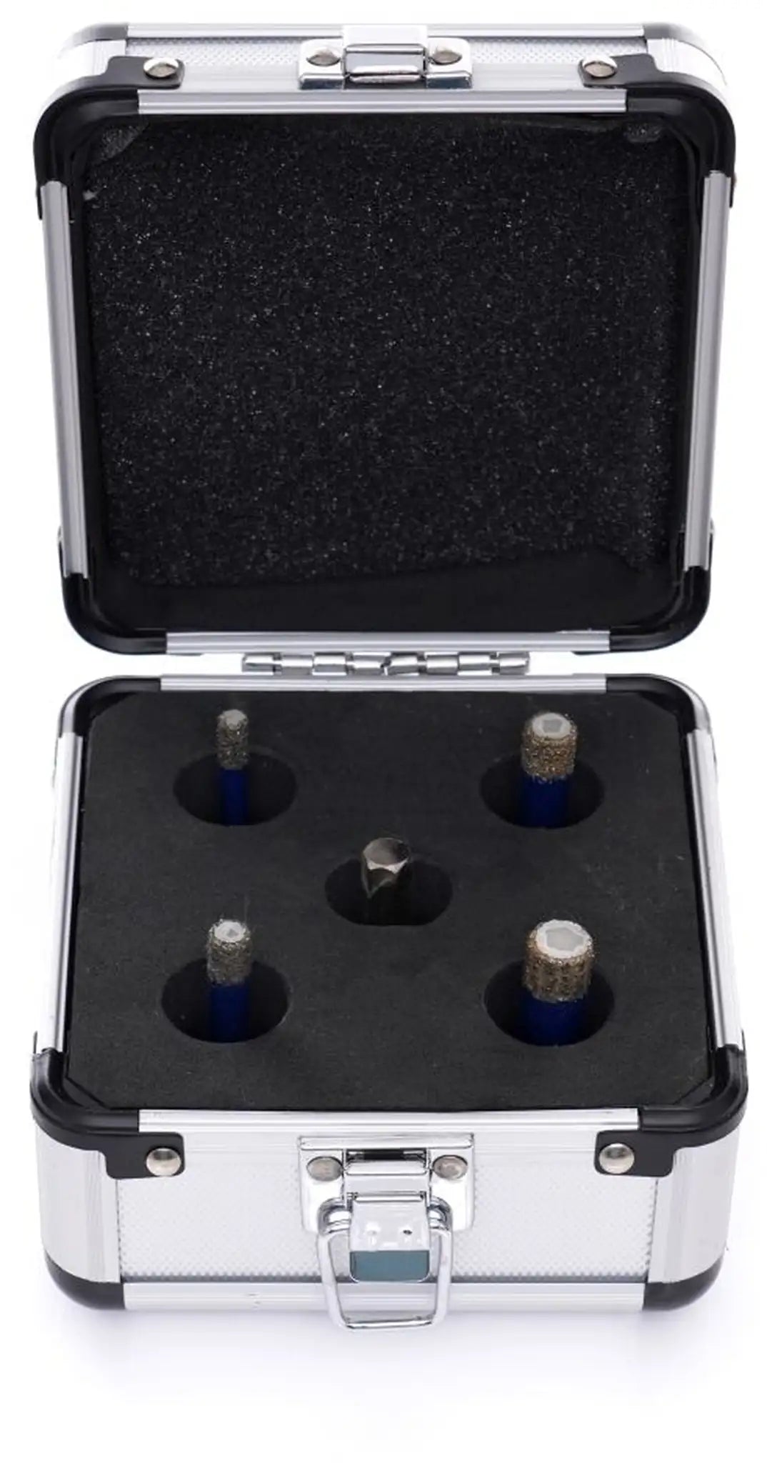 Diamant Bohrkronen Set M14 Diamantbohrer 5tlg Koffer Fliesenbohrer 6 - 12 mm Keramik Fliesen