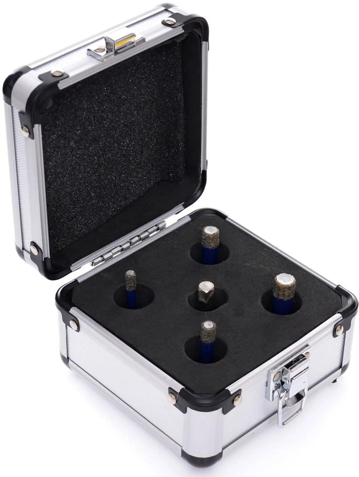 Diamant Bohrkronen Set M14 Diamantbohrer 5tlg Koffer Fliesenbohrer 6 - 12 mm Keramik Fliesen