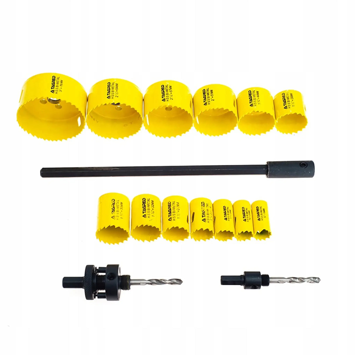 Box drill wood 11 pcs. core bit 19 - 64 mm wood hole saw circle cutter set