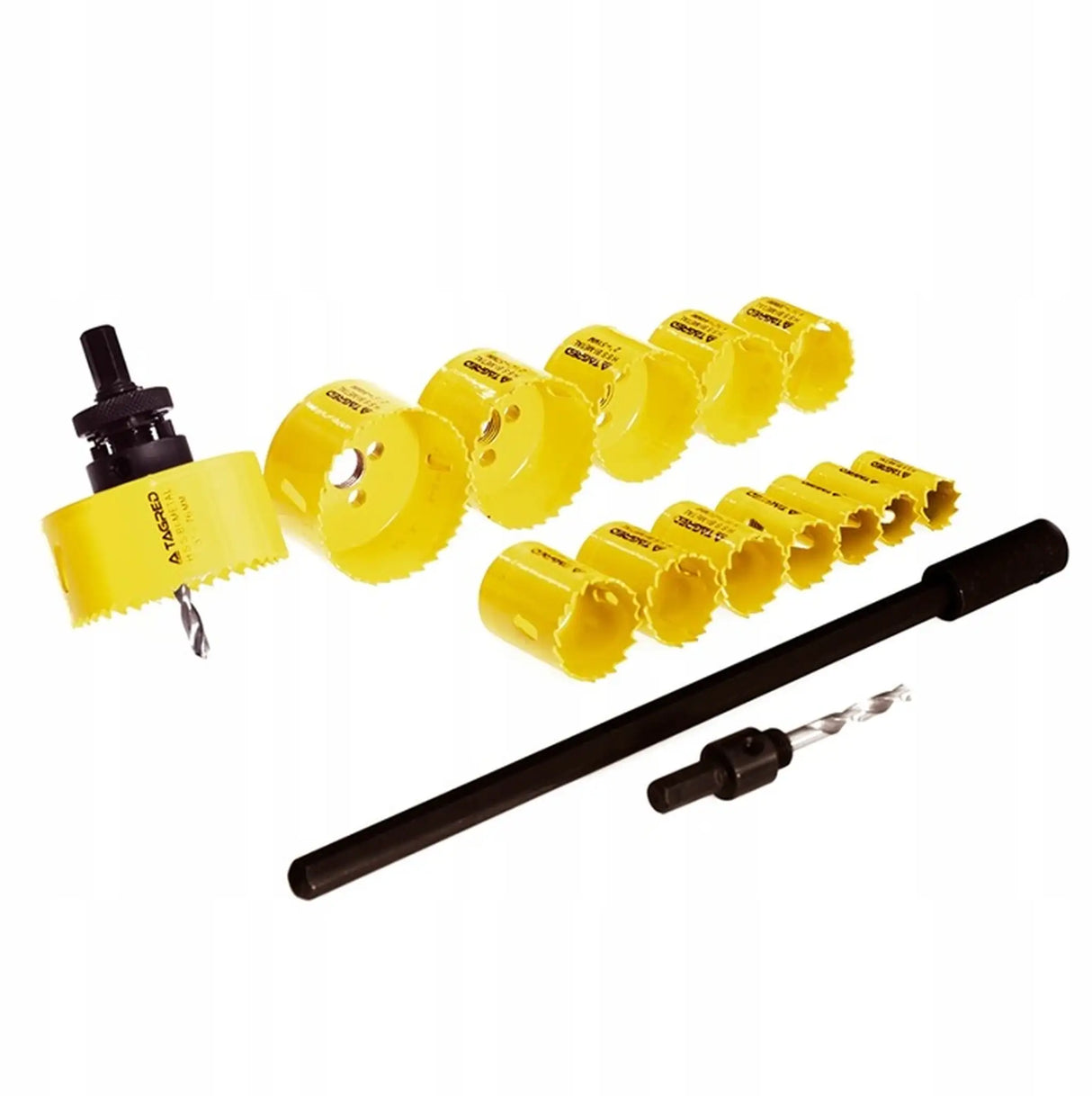 Box drill wood 11 pcs. core bit 19 - 64 mm wood hole saw circle cutter set