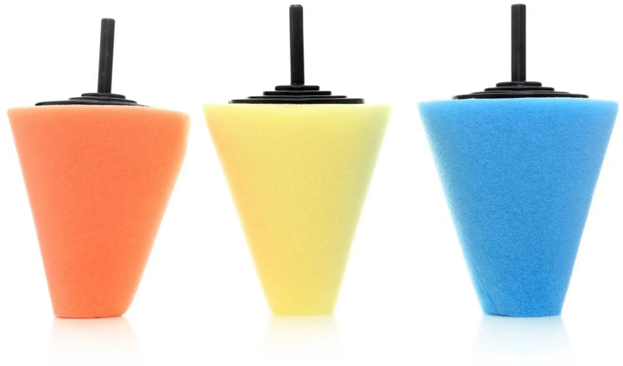 Polishing cone set of 3 polishing sponge polishing cone for drill cone sponge