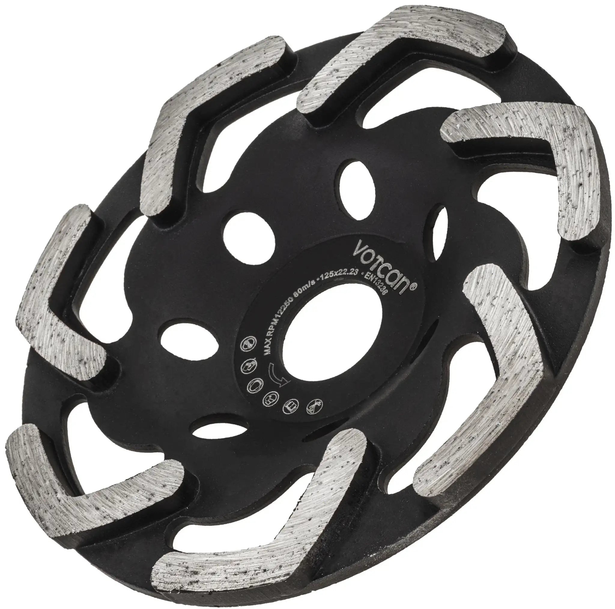 Diamantschleiftopf 125 Premium Boomerang Beton Estrich Fliesenkleber Betonschleifer PRO