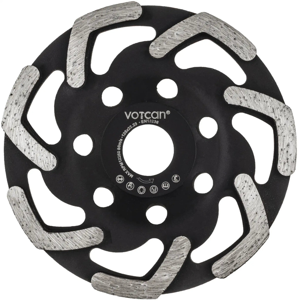 Diamantschleiftopf 125 Premium Boomerang Beton Estrich Fliesenkleber Betonschleifer PRO