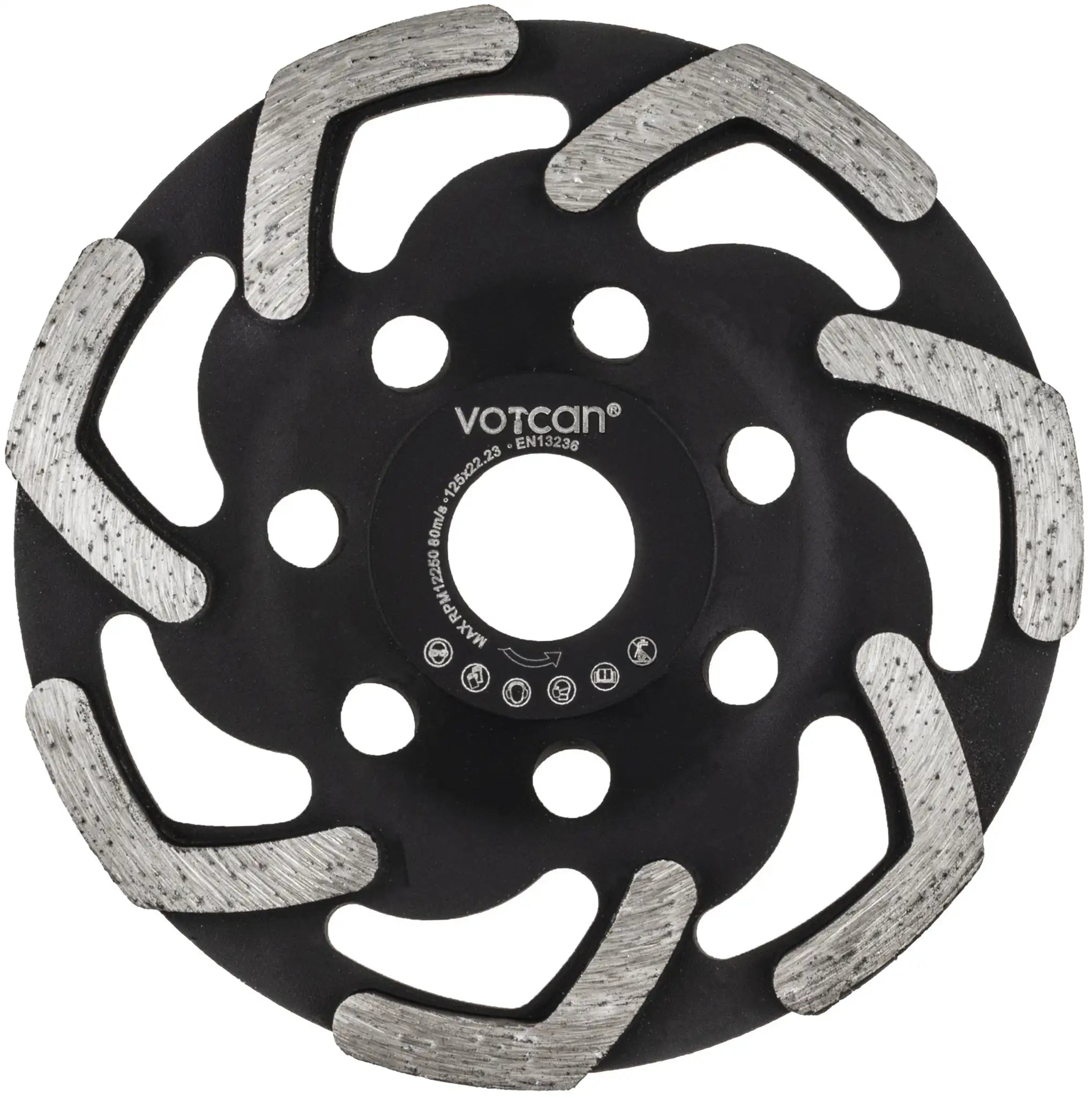 Diamantschleiftopf 125 Premium Boomerang Beton Estrich Fliesenkleber Betonschleifer PRO