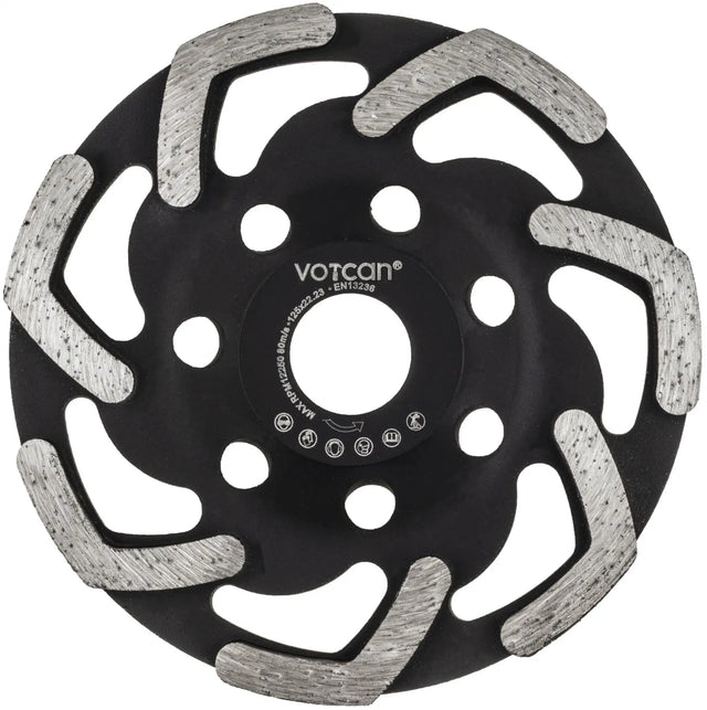 Diamantschleiftopf 125 Premium Boomerang Beton Estrich Fliesenkleber Betonschleifer PRO