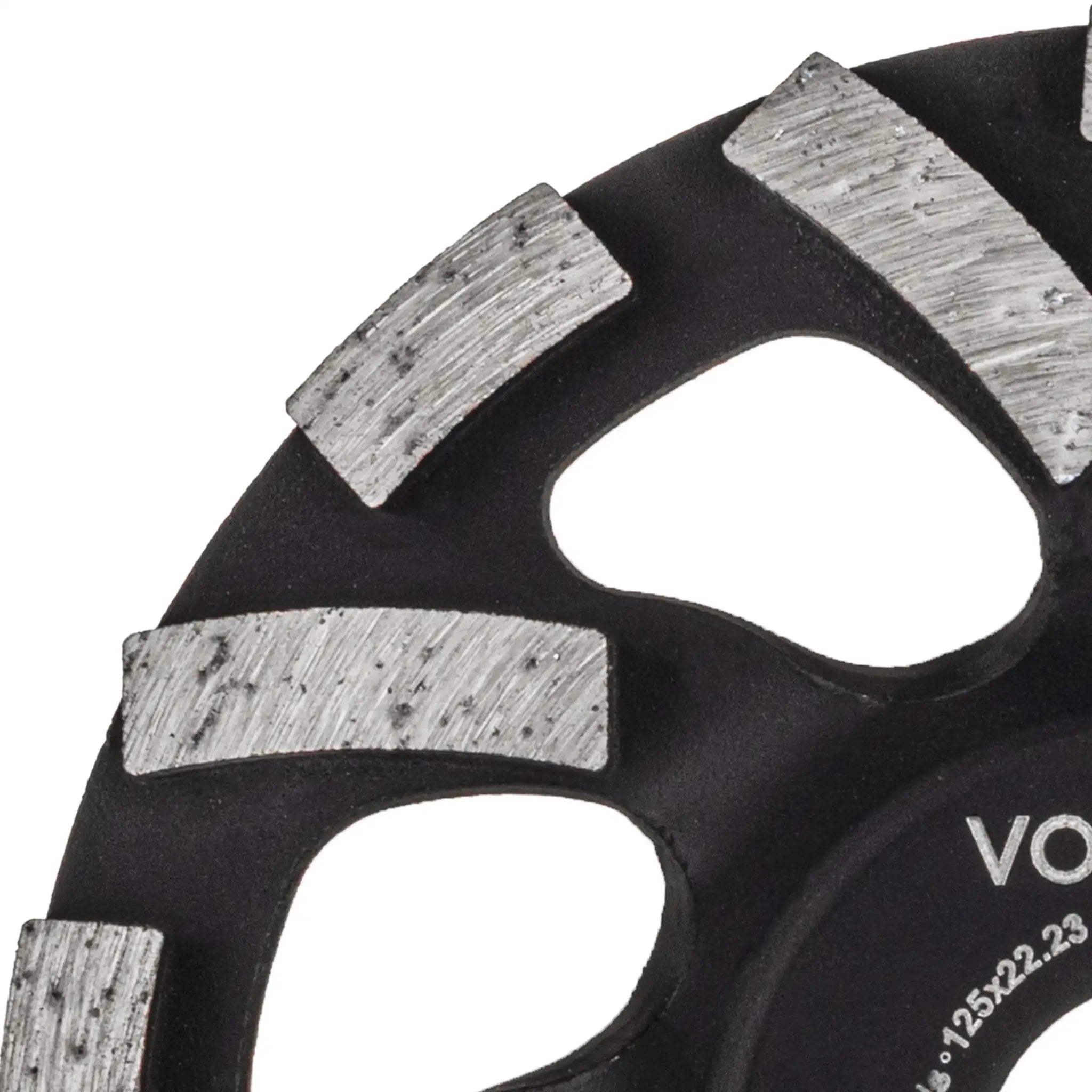 Diamantschleiftopf 125 Premium Wechselsegmente Beton Estrich Stein Betonschleifer PRO