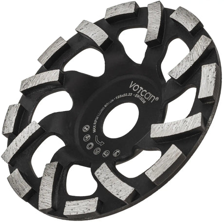 Diamantschleiftopf 125 Premium Wechselsegmente Beton Estrich Stein Betonschleifer PRO