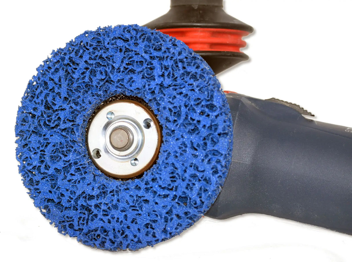 CSD cleaning discs 125 mm coarse blue soft cleaning fleece CBS disc