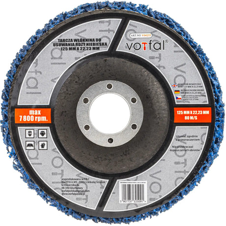 CSD cleaning discs 125 mm coarse blue soft cleaning fleece CBS disc