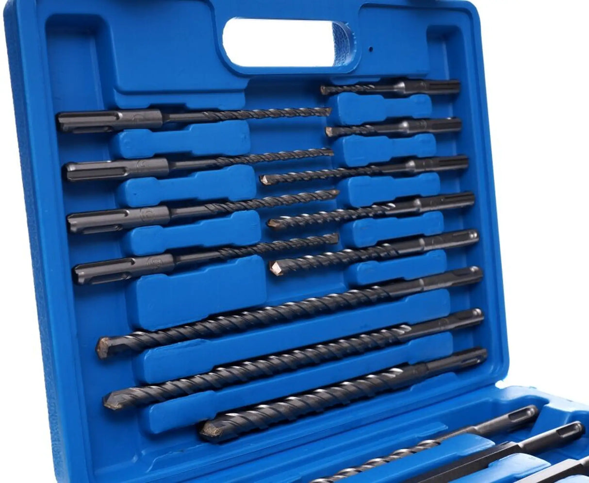 SDS Plus 17tlg. Steinbohrer Set Meißel Bohrer Bohrhammer Betonbohrer