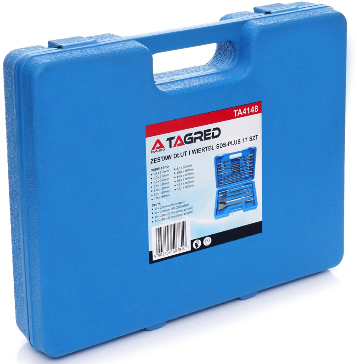 SDS Plus 17tlg. Steinbohrer Set Meißel Bohrer Bohrhammer Betonbohrer