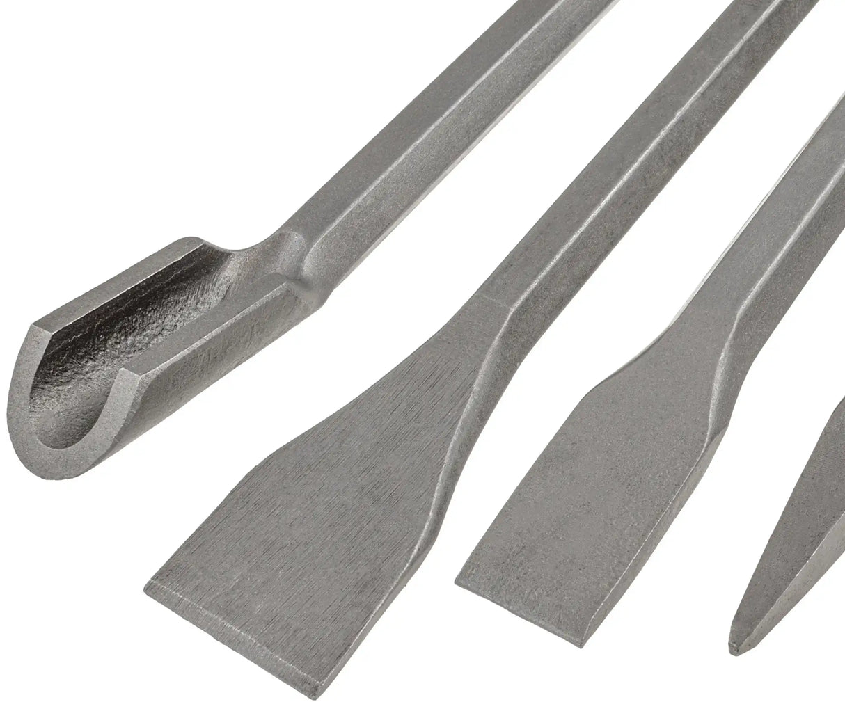 SDS Plus Chisel 250 mm Set 4 Pieces Chisel Channel Pointed Flat Wide Tiles