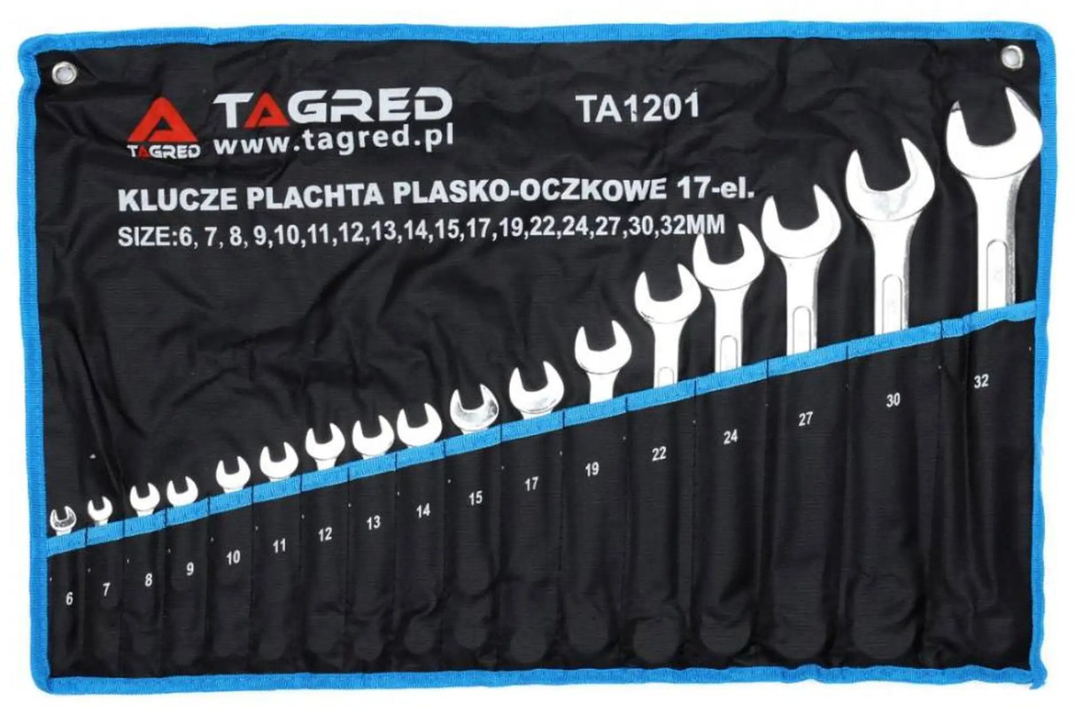 Ring spanner open-end wrench 12 pcs set 6 - 32 mm ring spanner