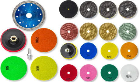 Diamond polishing discs diamond cutting disc 125 diamond grinding pad set polishing pads grinding discs 100 mm
