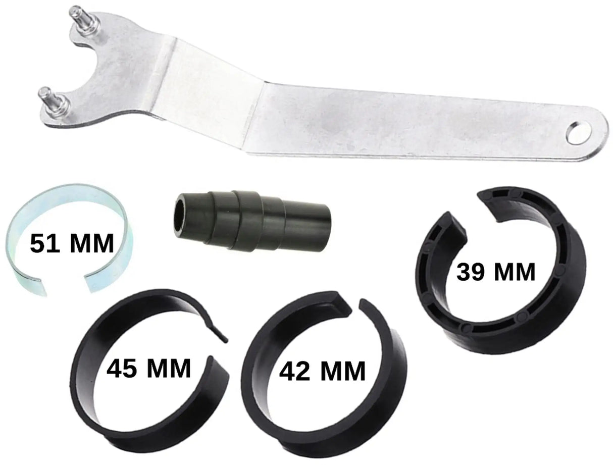 Absaughaube für Winkelschleifer + 2x Diamantschleiftopf 125 Segment Estrich Betonschleifer