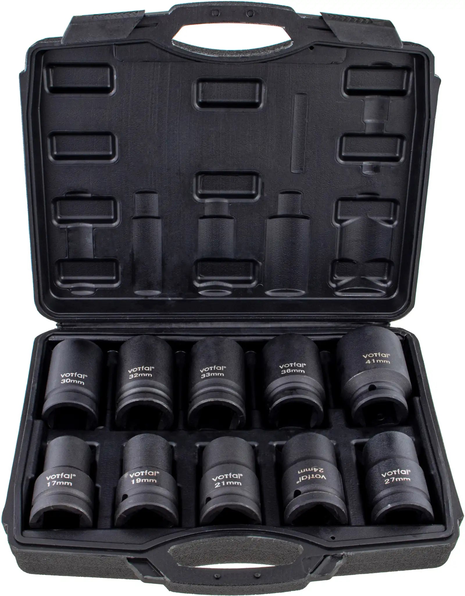 Impact wrench sockets 1" 17 - 41 mm 10 pcs. set socket wrench power socket Cr-Mo