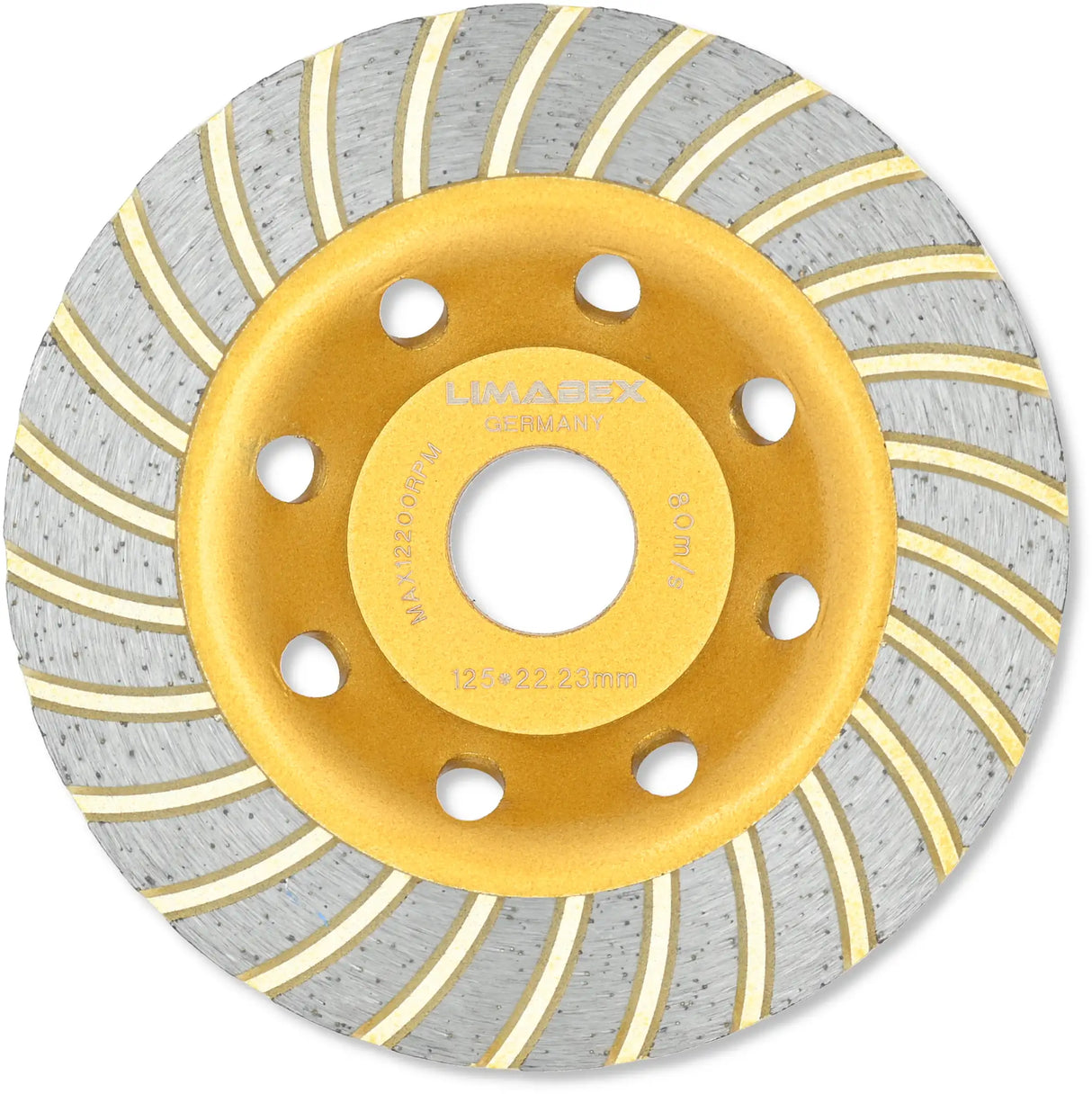 Diamantschleiftopf 125 mm Turbo Topfscheibe Beton Granit Stein Estrich