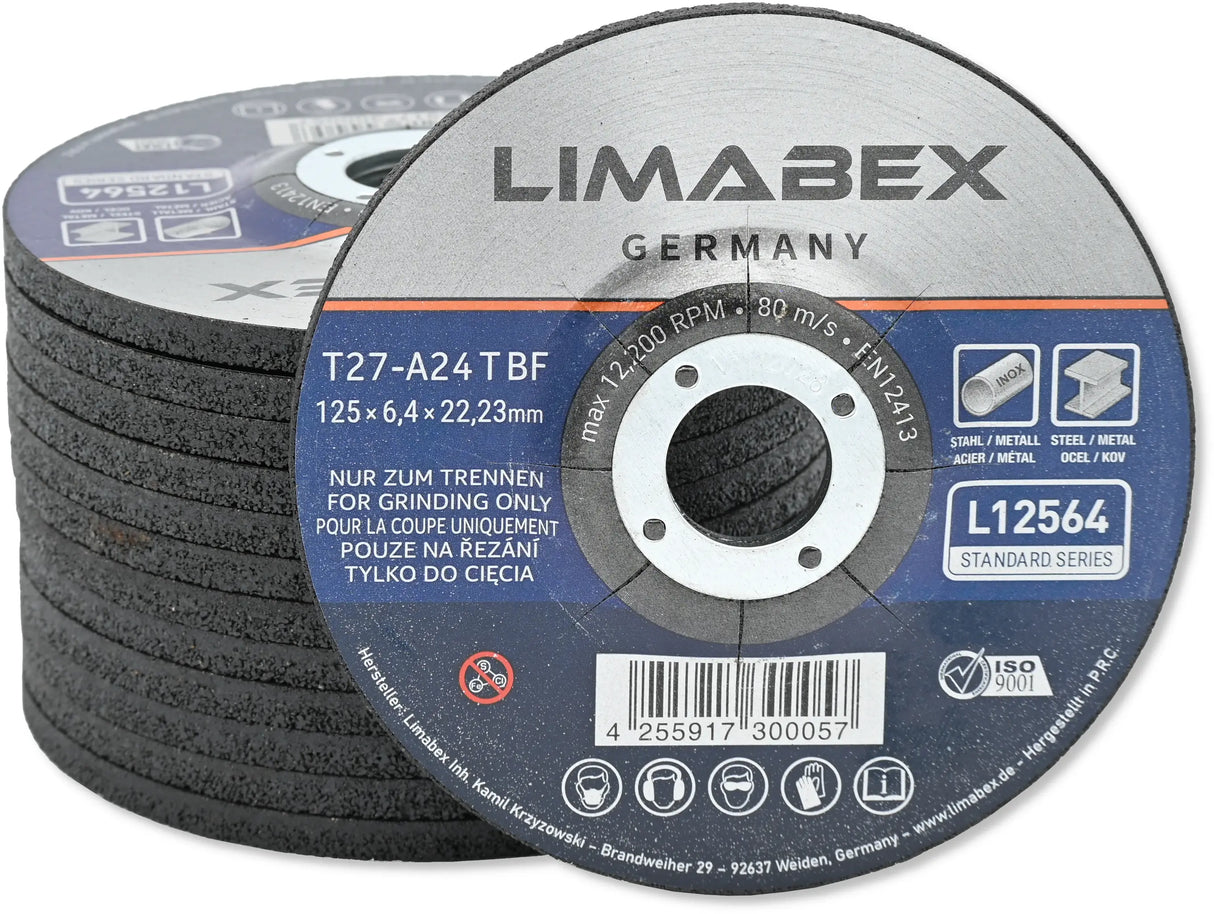 Schruppscheiben 125 x 6.4 mm Metall Stahl Edelstahl INOX