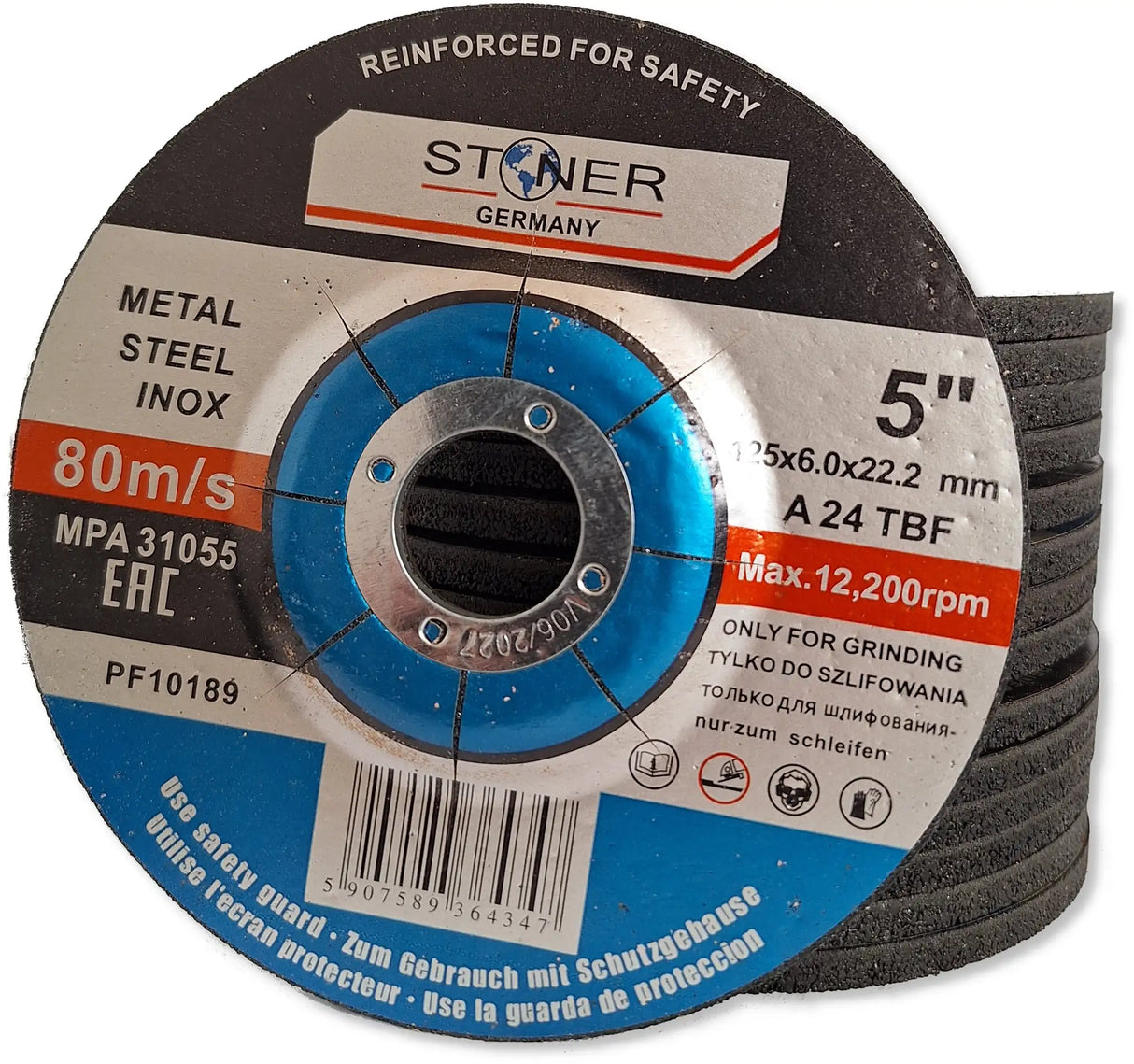 Schruppscheiben 125 mm Metall Stahl