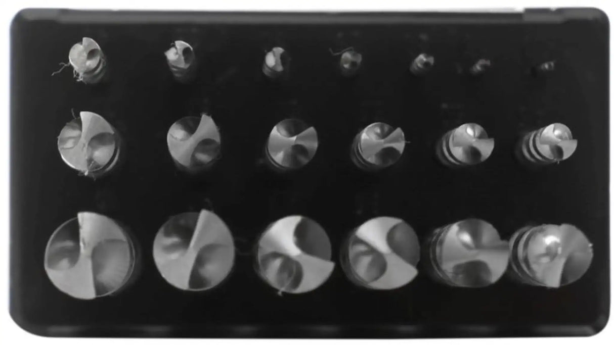 Metal twist drill set 19-piece metal drill 1.0- 10.0 mm HSS
