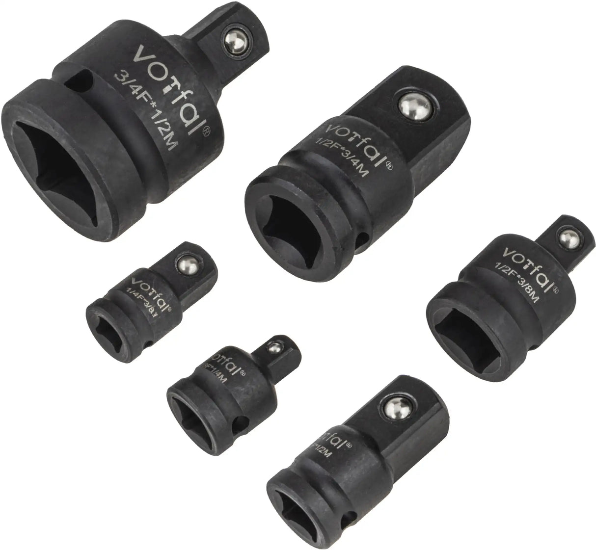 Impact wrench adapter 6-piece socket wrench socket set nut 1/2"3/4"1/4"3/8"