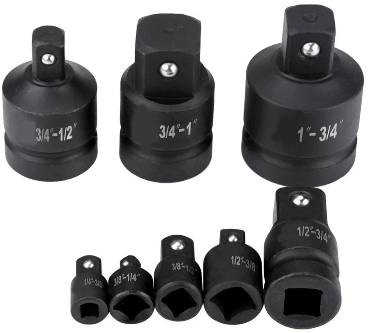 8-piece impact wrench adapter 1/2"3/4"1/4"3/8" 1" socket wrench socket power nut